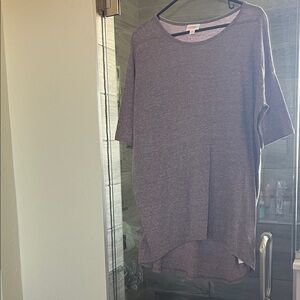 LuLaRoe Heathered Purple Oversized Tunic Top
